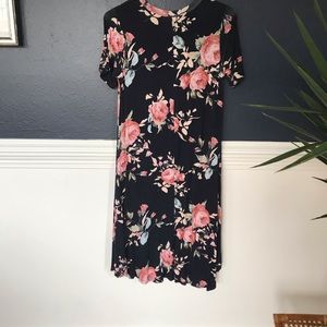 NAVY SHOP STEVIE FLORAL MIDI DRESS